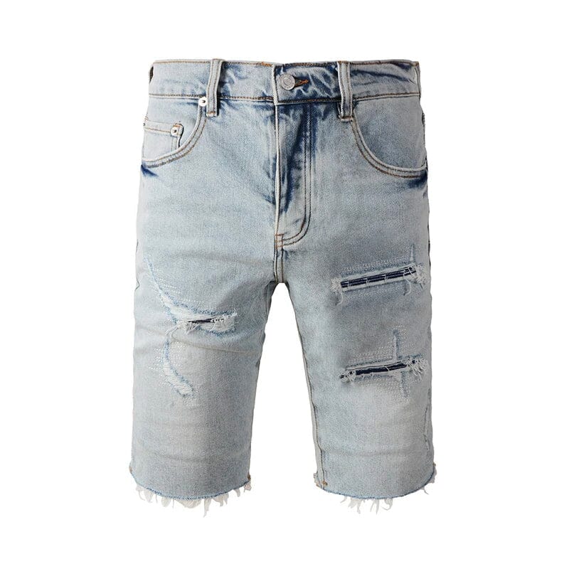 The Ryder Distressed Denim Shorts WellMan Studios 28 