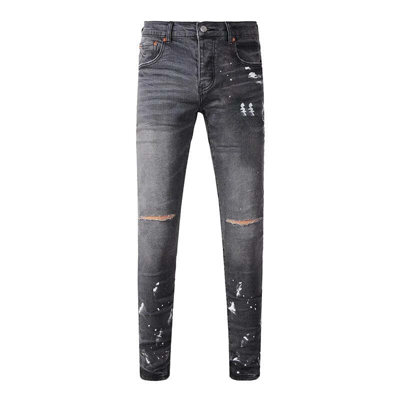 The Asher Distressed Biker Jeans WellMan Studios 28 