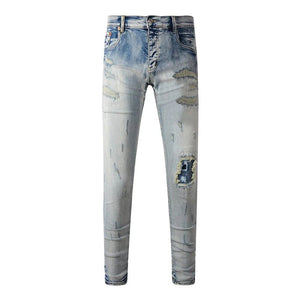 The Thornhill Distressed Biker Jeans WellMan Studios 28 