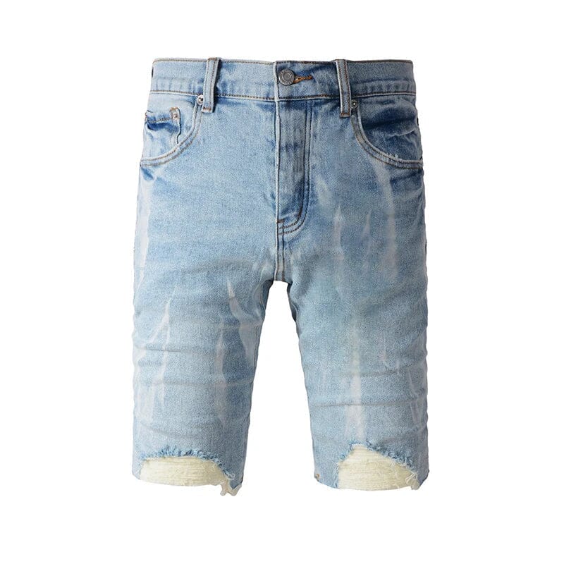 The Winslow Distressed Denim Shorts WellMan Studios 28 