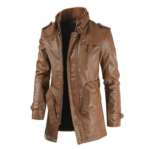 The Draven Winter Biker Jacket WellMan Studios Brown S 