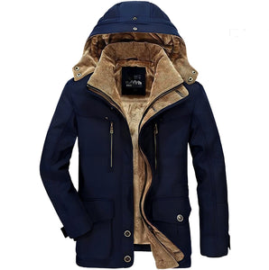 The Brady Faux Leather Winter Biker Jacket - Multiple Colors AliExpress Aotorr Men's Store Navy M 