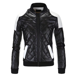 The Anton Quilted Faux Leather Moto Biker Jacket - Black UplzCoo Fashionable Store XS 
