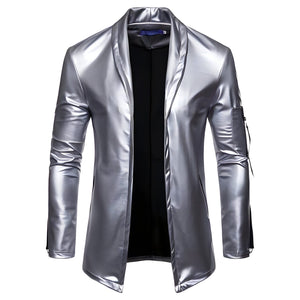 The Reign Faux Leather Jacket - Platinum Shop5798684 Store M 