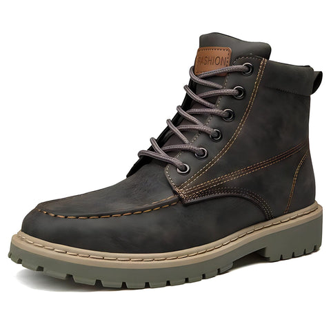 The Trenton Split Leather Ankle Boots - Multiple Colors NON-BRUCE Charcoal EU 39 / US 6.5 